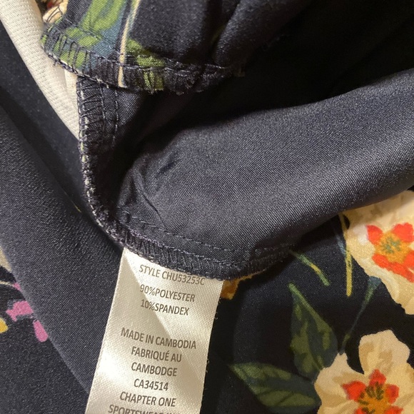 Jules & Leopold Floral Wide Leg Pants - Navy - Picture 5 of 5